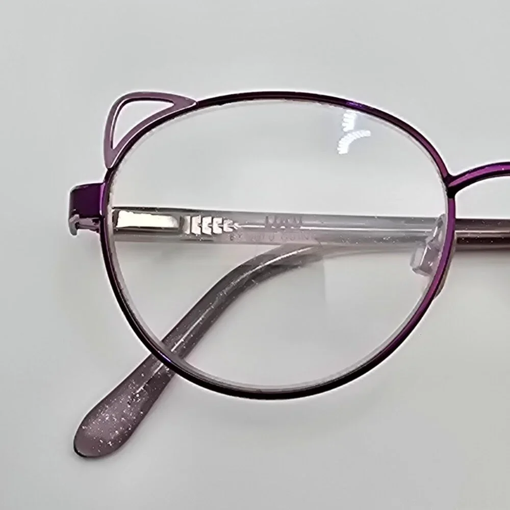 Lulu by Lulu Guinness LK026 B:39 Purple Lilac Cat Eye Kids Eyeglasses Frame 45mm